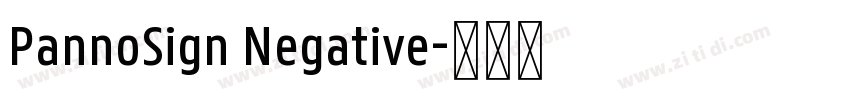 PannoSign Negative字体转换